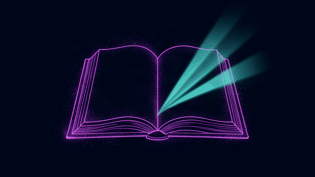 what is proofreading - abstract dark theme illustration